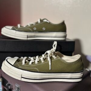 Olive Green Canvas Chuck 70